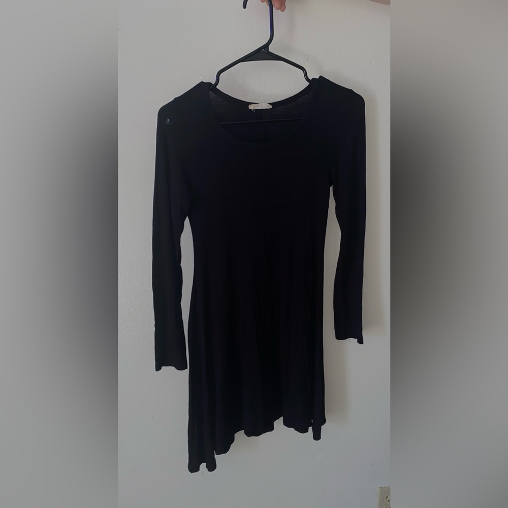 Black Long sleeve mini dress